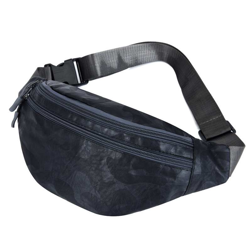 2023 New Multi-Functional Pu Pocket Men's Belly Mobile Phone Waist Bag Large Capacity Outdoor Exercise Running Belt Bag