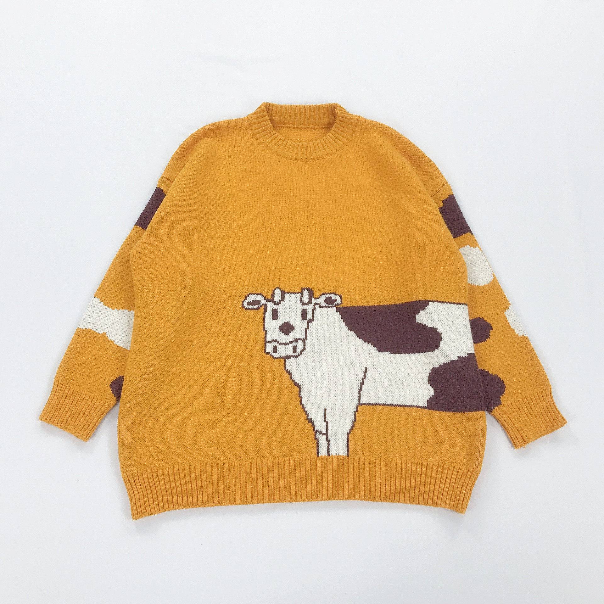 卡通奶牛毛衣