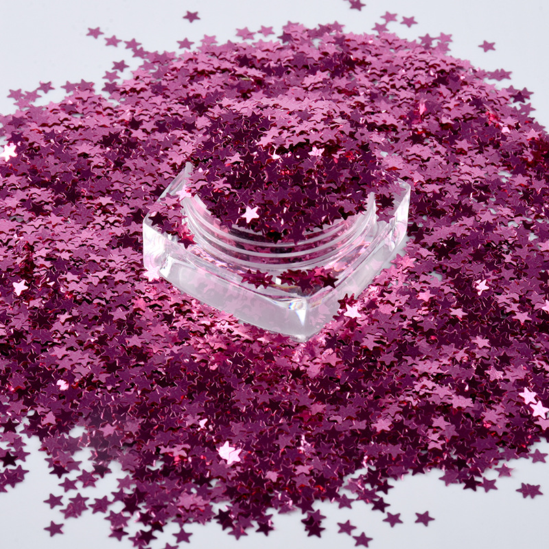 闪闪亮片彩色星星镭射彩色幻彩亮片工艺品服饰美甲化妆亮片
