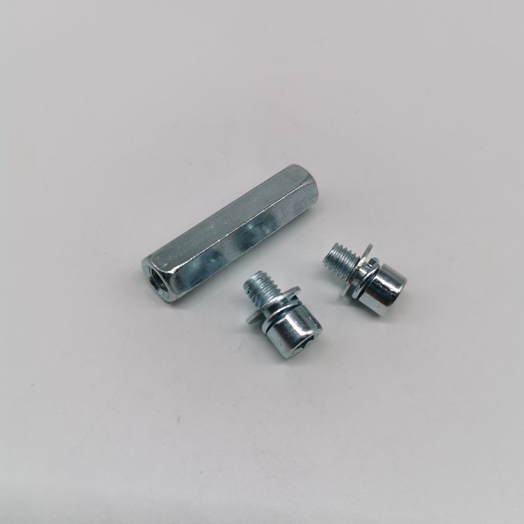 威图柜配件:ps-020-1六角钢并柜件,六角并柜柱6*40mm带螺丝