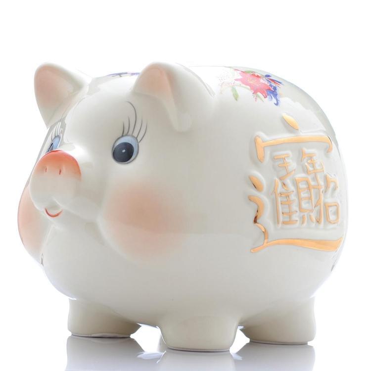 抖音存钱罐小猪储蓄可爱女生现代简约家用大人小猪存钱