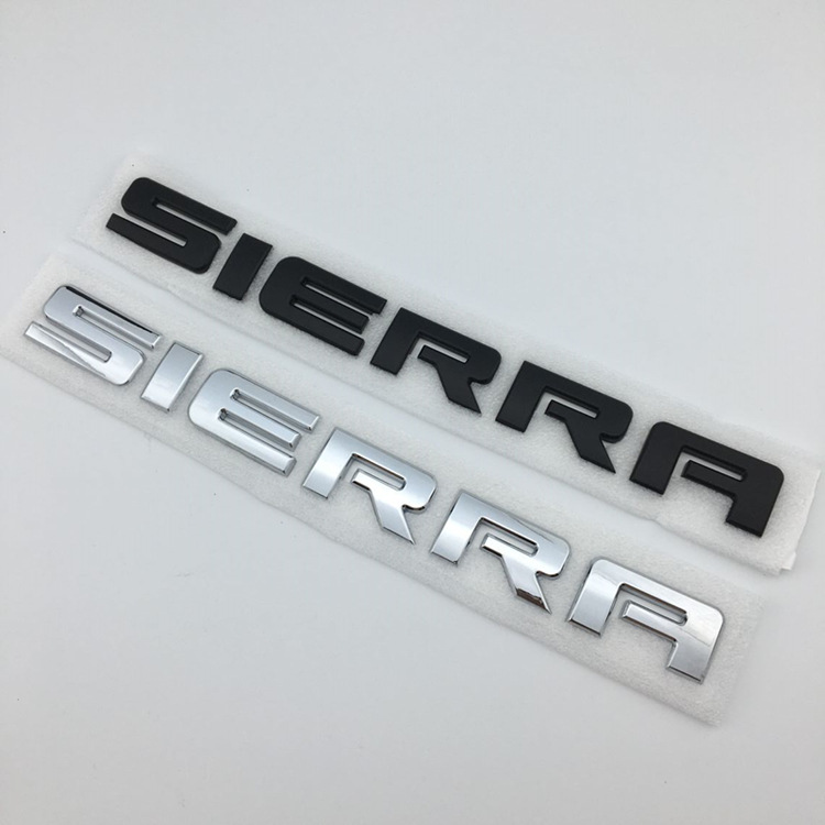 适用于gmc sierra车身贴标 sierra 大号尾箱标 gmc车标 外贸车标