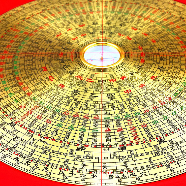 10寸36 39 层罗盘专业风水三合综合罗经仪盘高精度纯铜指南针支架