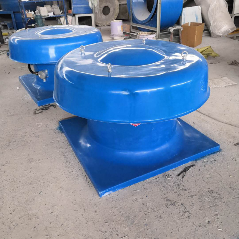 玻璃钢屋顶风机安装做防水处理图片低噪声轴流式玻璃钢屋顶风机