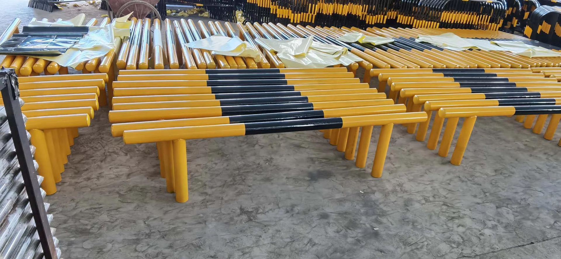 u型防撞柱停车场挡车杆 油站m型防撞栏 车辆挡车管 隔离桩止退器