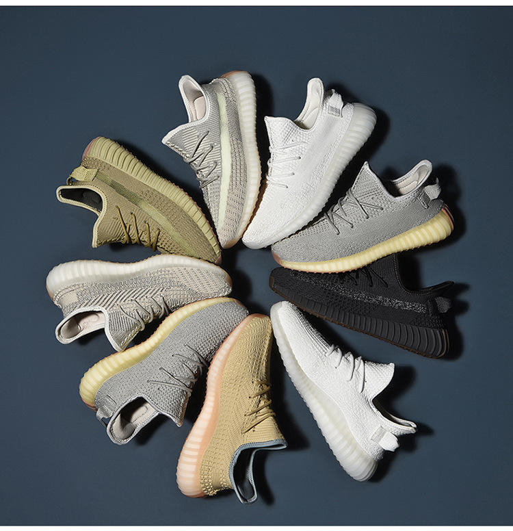 椰子350新色 2020夏季新款轻便男鞋爆米花潮鞋休闲运动情侣款男鞋