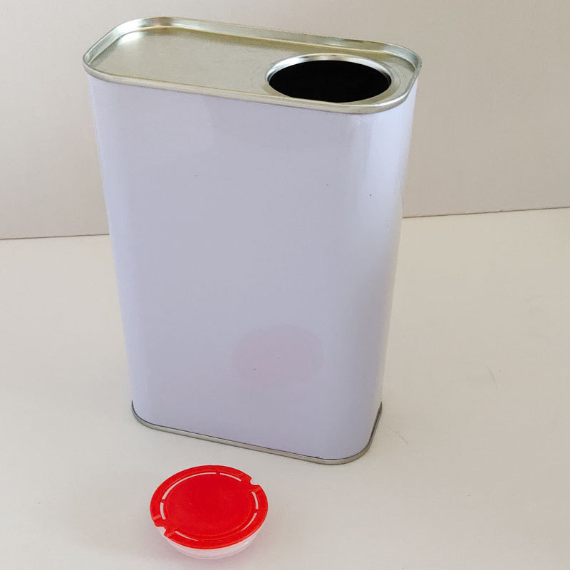 源头厂家批发配盖密封机油方形铁罐 1l彩印马口铁罐铁桶 免费拿样