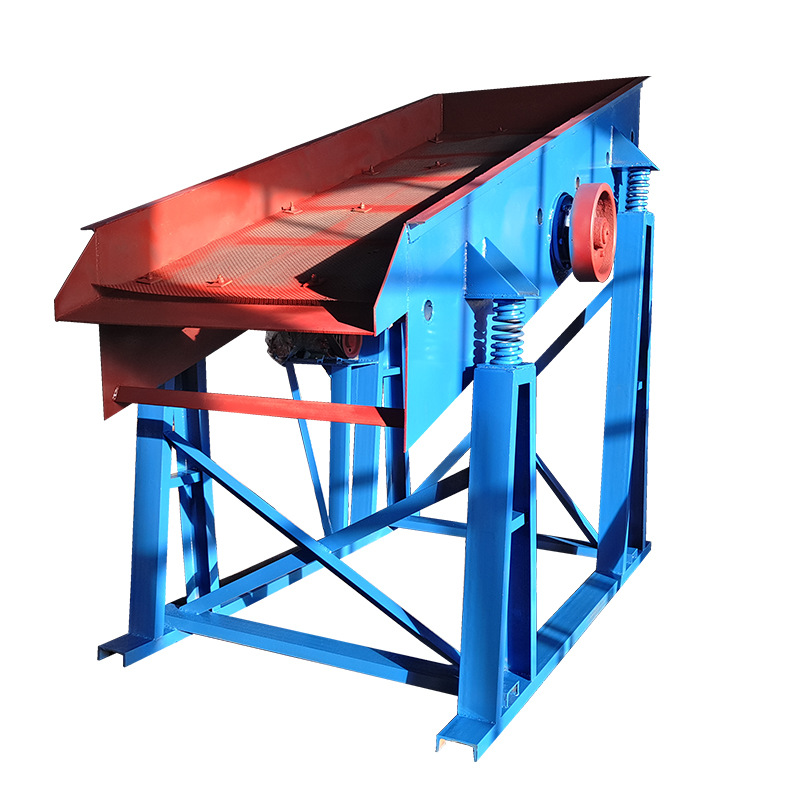 小型免安装砂场振动筛分设备12002400高支架高脚单层筛网振动筛