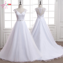 蕾丝V领钉珠亮片新款韩版显瘦新娘结婚礼服 拖尾修身白色梦幻婚纱