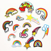 computer Embroidery machining customized Cartoon Rainbow Cloth sticker Children's clothing accessories Accessories Patch Sticker Embroidery goods in stock computer Embroidery machining customized Cartoon Rainbow Cloth sticker Children's clothing accessories Accessories Patch Sticker Embroidery goods in stock