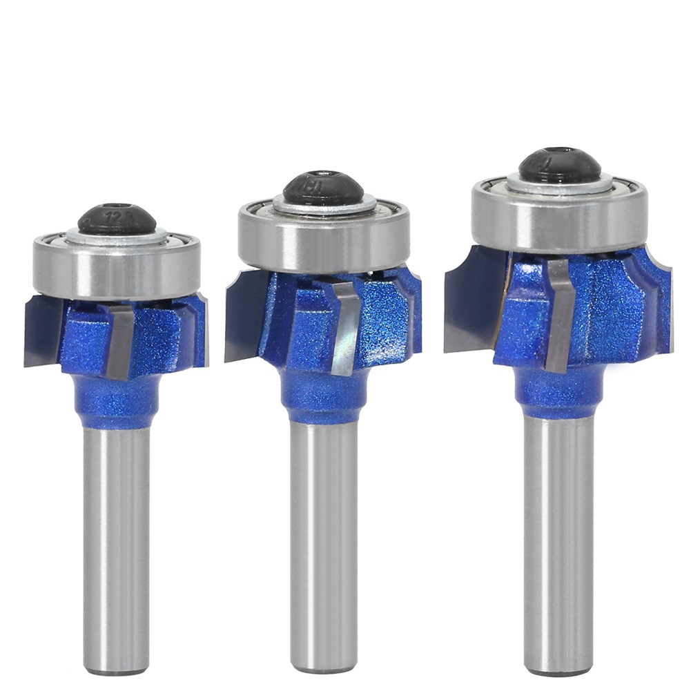 4齿圆角刀四齿四刃封边条圆弧修边刀木工手提8柄r倒角倒边刀具