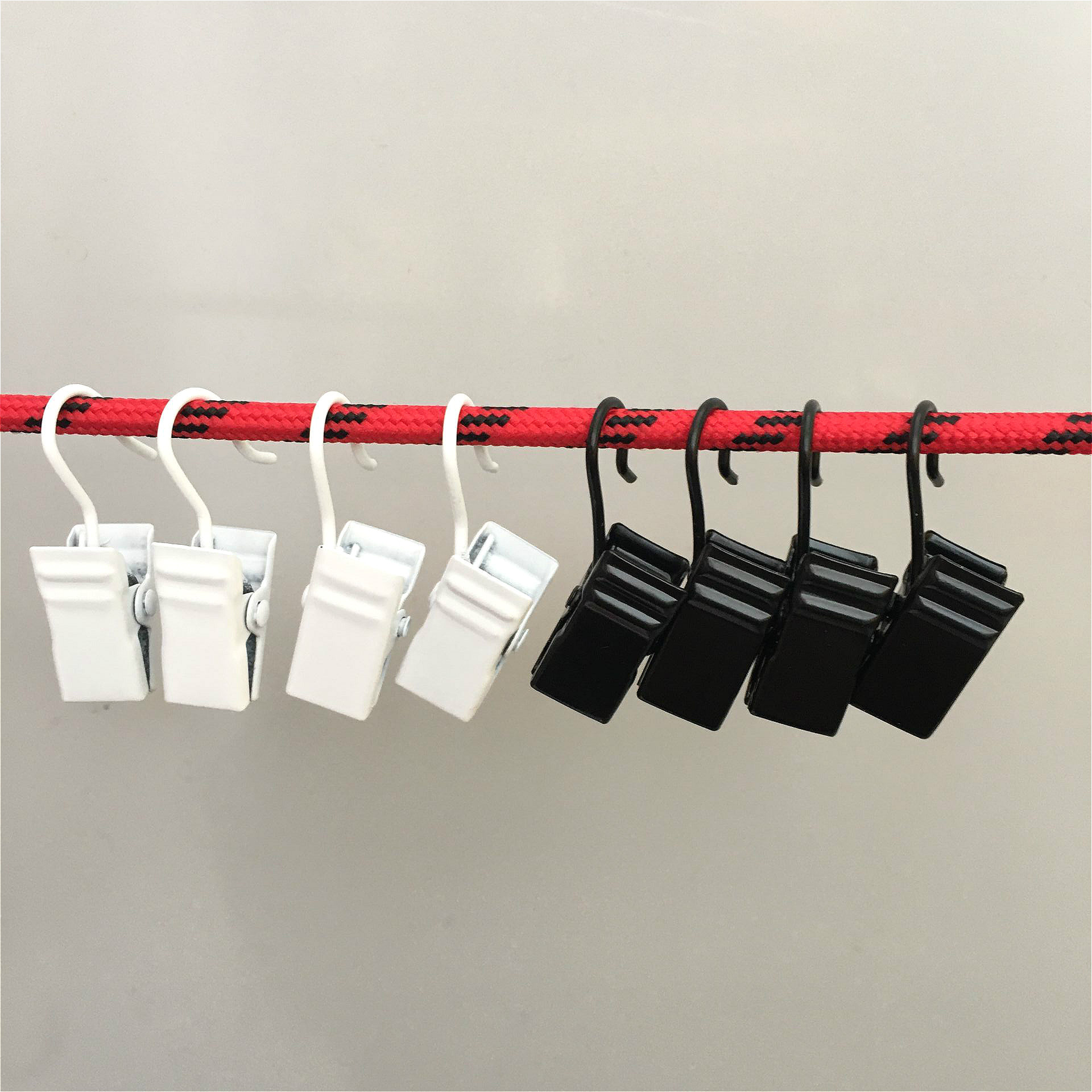 窗帘夹子挂钩烤漆夹子扣环配件强力浴帘夹承重加厚夹子耐用