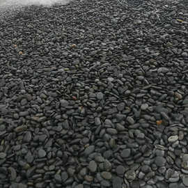 厂家供应雨花石 黑色鹅卵石 园林景观工程铺地面石头批发