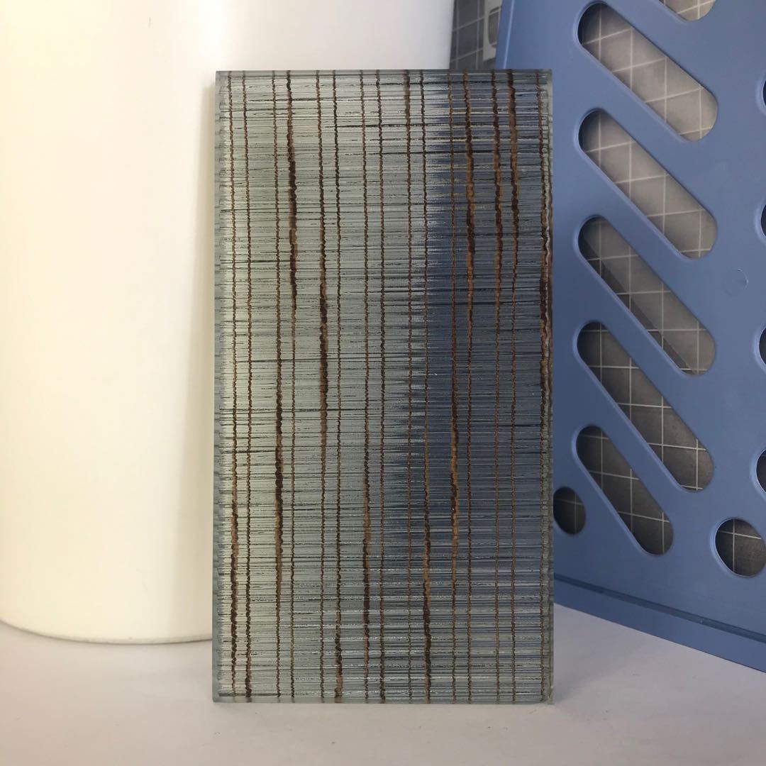 工厂定制夹丝玻璃 定制钢化酒店隔断淋浴房夹丝夹绢玻璃