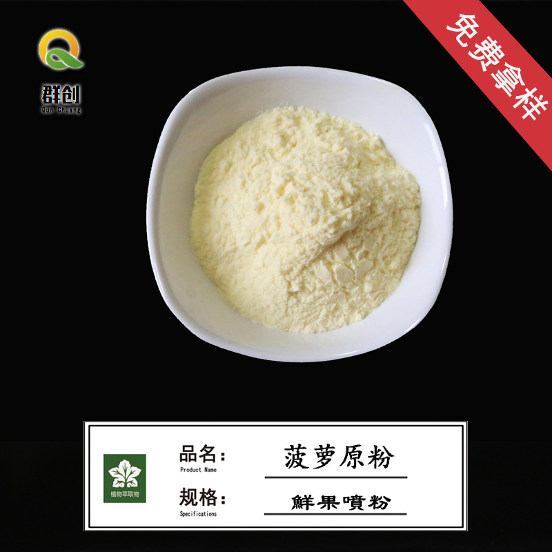 菠萝粉 菠萝喷雾干粉 菠萝提取物 鲜果喷粉 口感佳 菠萝果粉