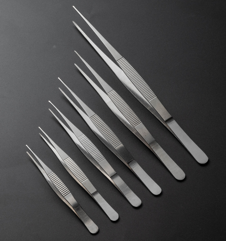 加厚不锈钢辅料尖头镊子 高品质精密尖嘴镊子 diy维修工具直夹子