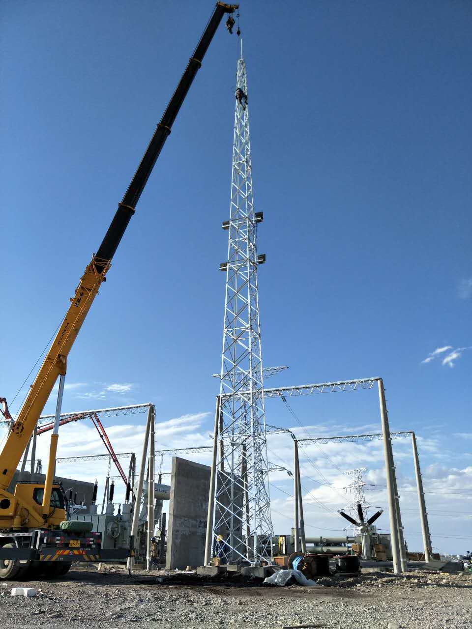 gjt圆钢避雷塔专业定做各种型号避雷塔30米避雷针塔30米