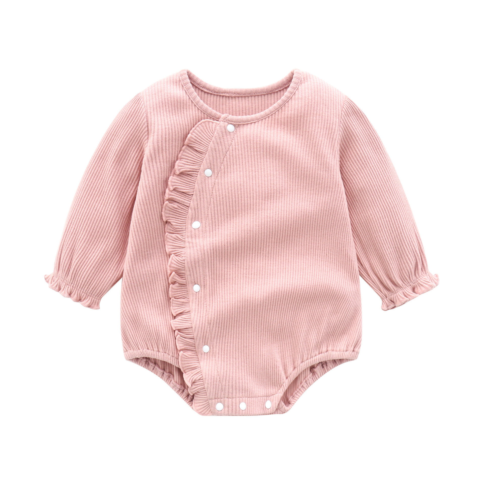 厂家现货婴儿春装婴幼儿连体衣女宝宝衣服包屁衣 春秋长袖爬服