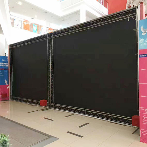 黑底喷绘布黑白布桁架喷绘背景不透光喷绘布舞台广告布广告位喷绘