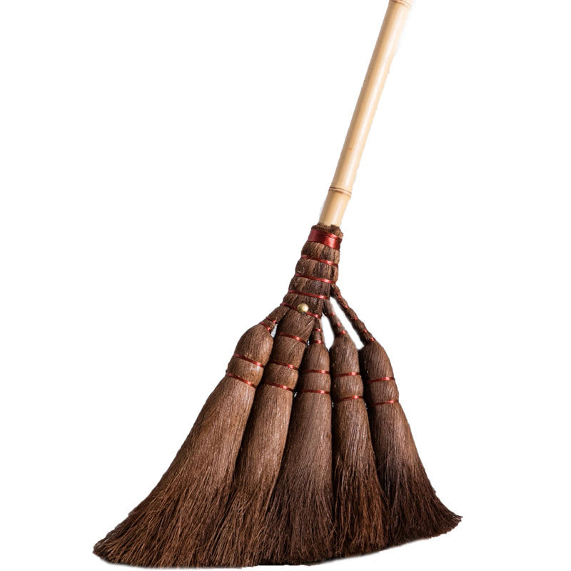 新款棕扫把 家用棕扫把柄 棕扫把 户外家用棕榈扫把 厂家直供笤帚