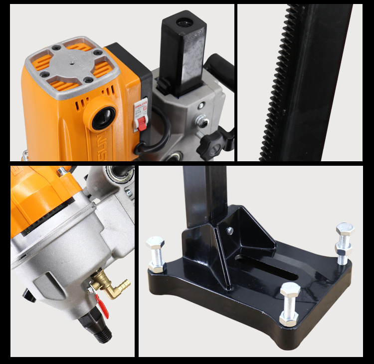 博深台式水钻机180q无水封液压油大功率水转打孔机钻眼机电动工具