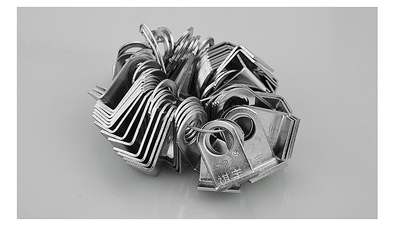 厂家供应 201/304不锈钢耳仔片 门窗防盗网配件 直角码焊接固定片