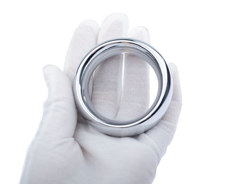 不锈钢加厚根部锁精环阴囊负重环束缚阳具男性金属延迟环男性用品