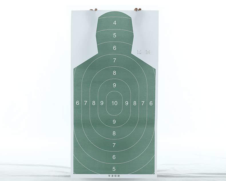 军训比赛标准射击训练靶板身形靶板 靶纸半身靶胸环靶板厂家批发