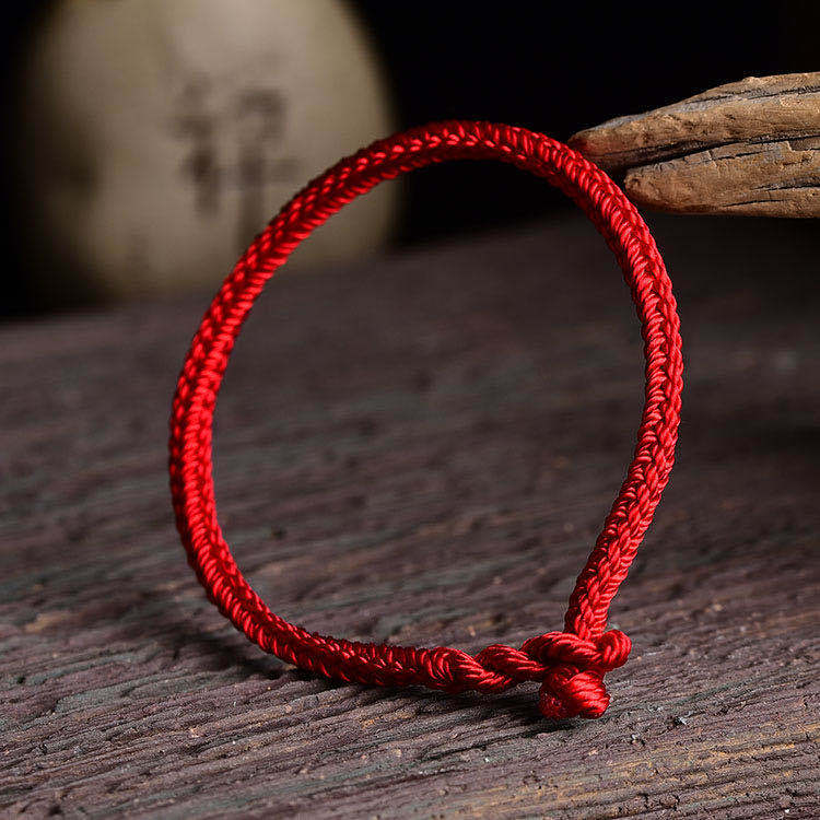 本命年红绳手链金刚结八股手绳手工编织可配转运珠金珠-阿里巴巴