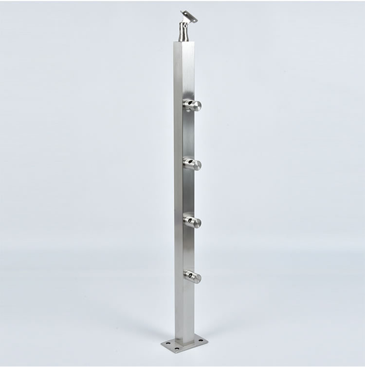 不锈钢立柱 工程栏杆立柱 防撞护栏立柱 商场室内工程立柱