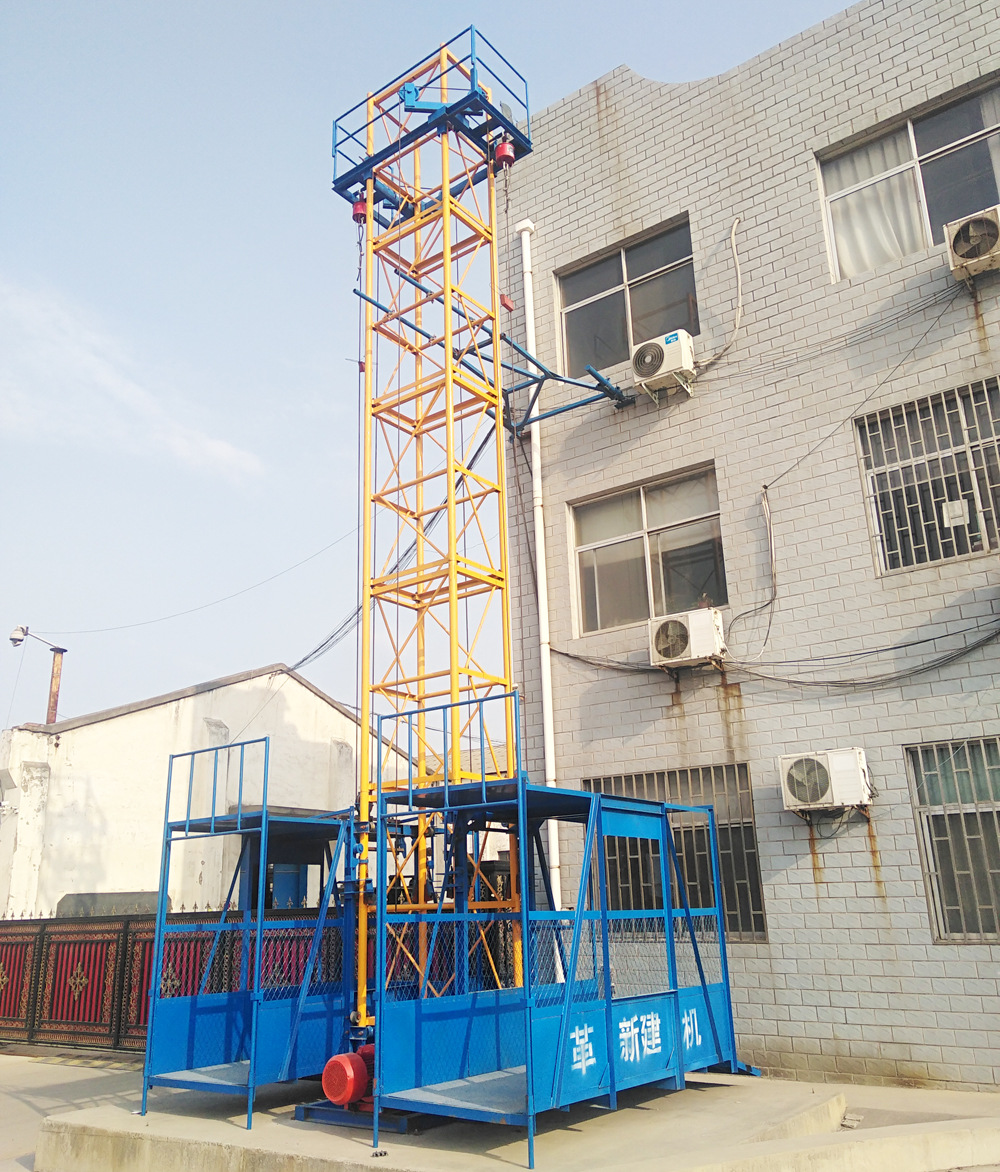 建筑施工升降机 ss100/100 双笼标准高速24米 限高80米