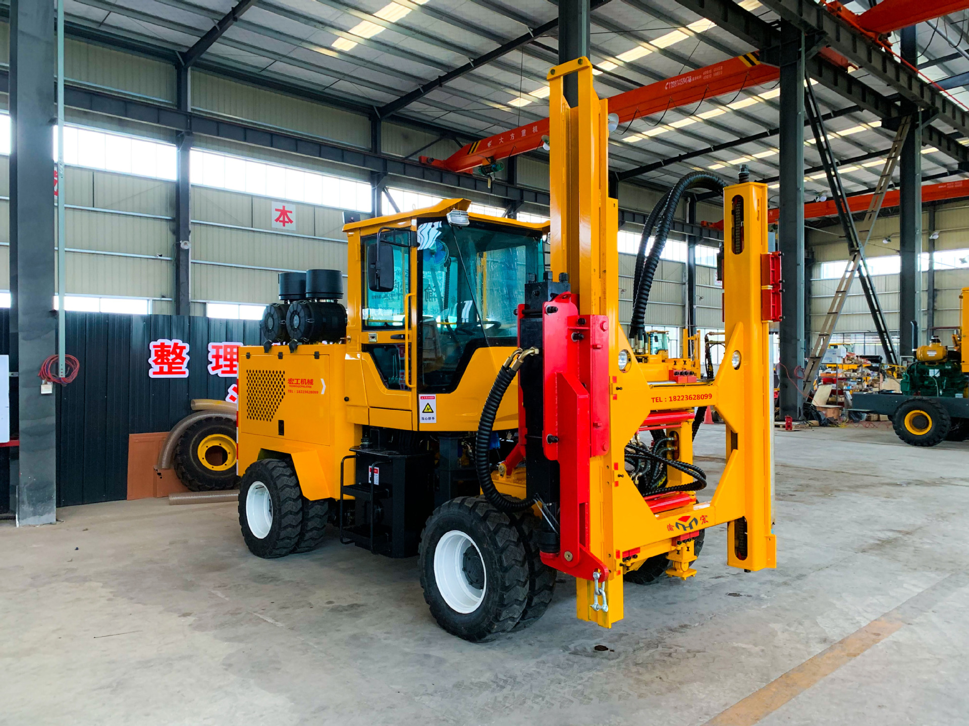 12米房屋地基打桩机出售 水泥灌浆引孔钻机 建筑地基基础桩机-报价