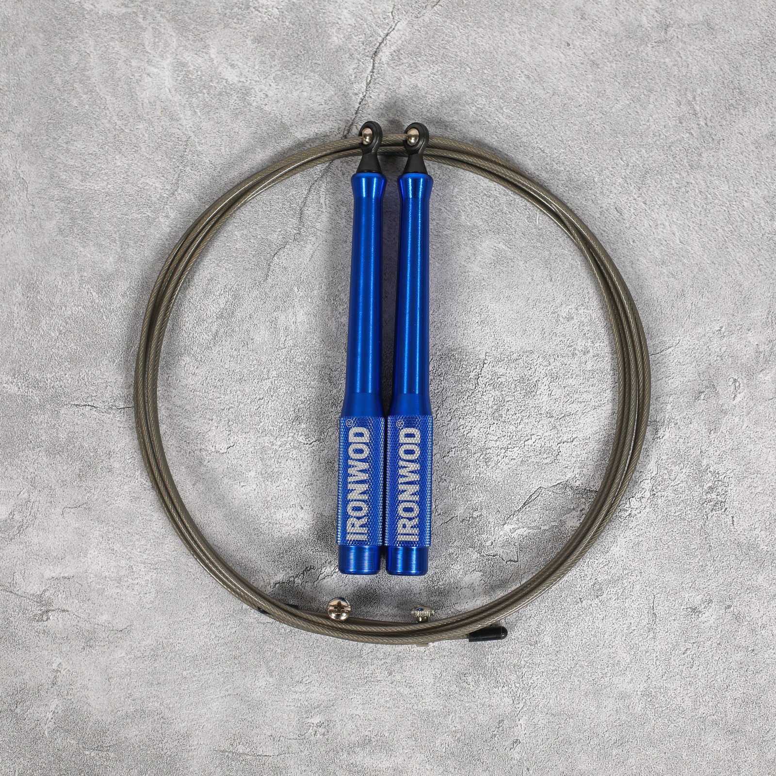 竞技跳绳钢丝铝合金把手跳绳可定制商标急速跳绳燃脂健身跳绳