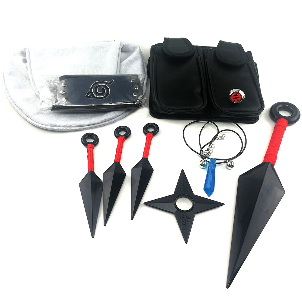 火影七件套忍者忍具包朱字戒指叛木叶护额苦无装扮套装道具