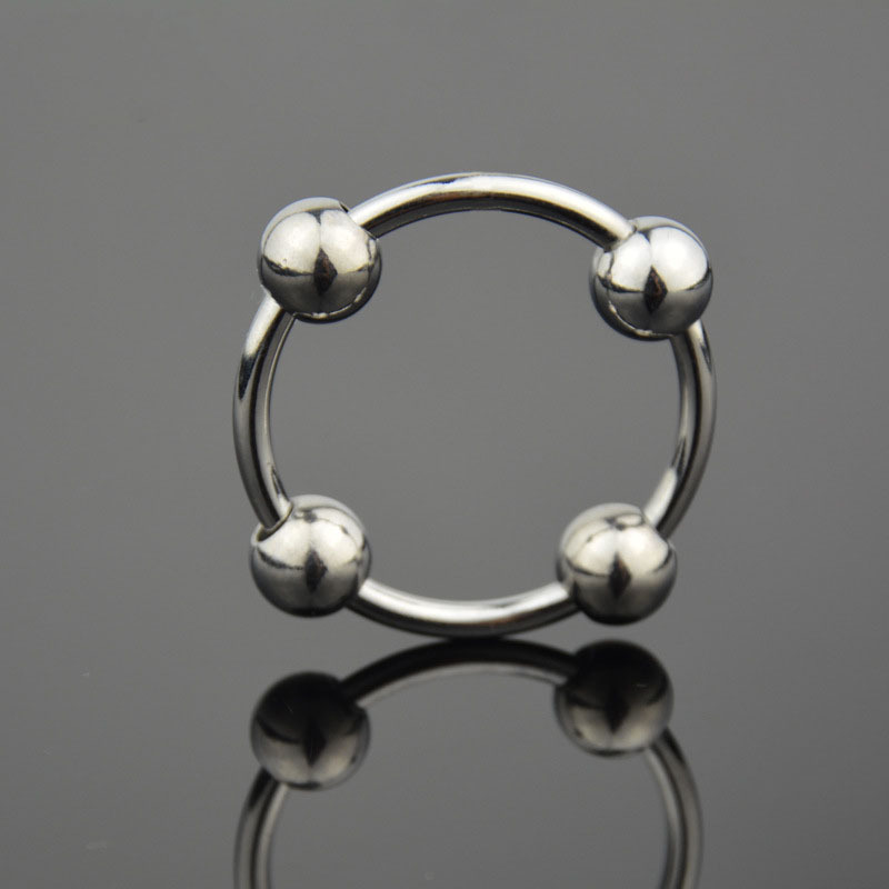 ae61四珠男用合金情趣延时环金属锁精延时环jj环阳具环成人用品