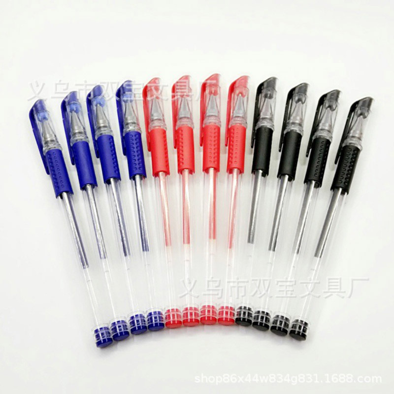 Factory Wholesale Gel Pen Carbon Water-Based 0.5mm European Marker Bullet Syringe Office Signature Exam