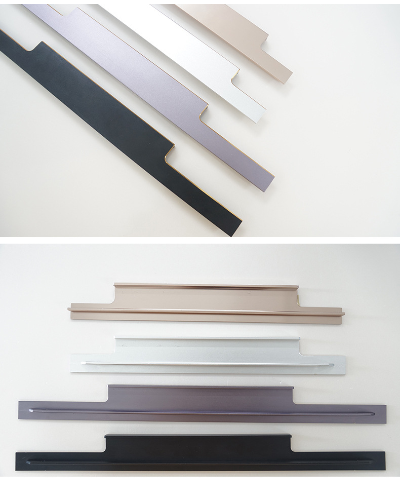 卡板拇指款亚克力封边拉手橱柜衣柜门拉手开槽款铣型把手定做批发