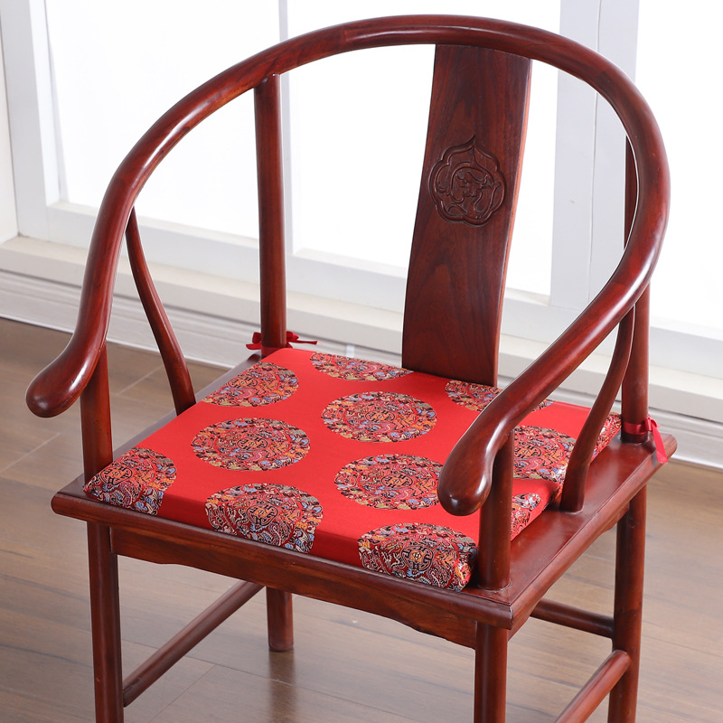 红木椅子坐垫中式古典实木家居餐椅垫圈椅太师椅茶椅坐垫可拆洗