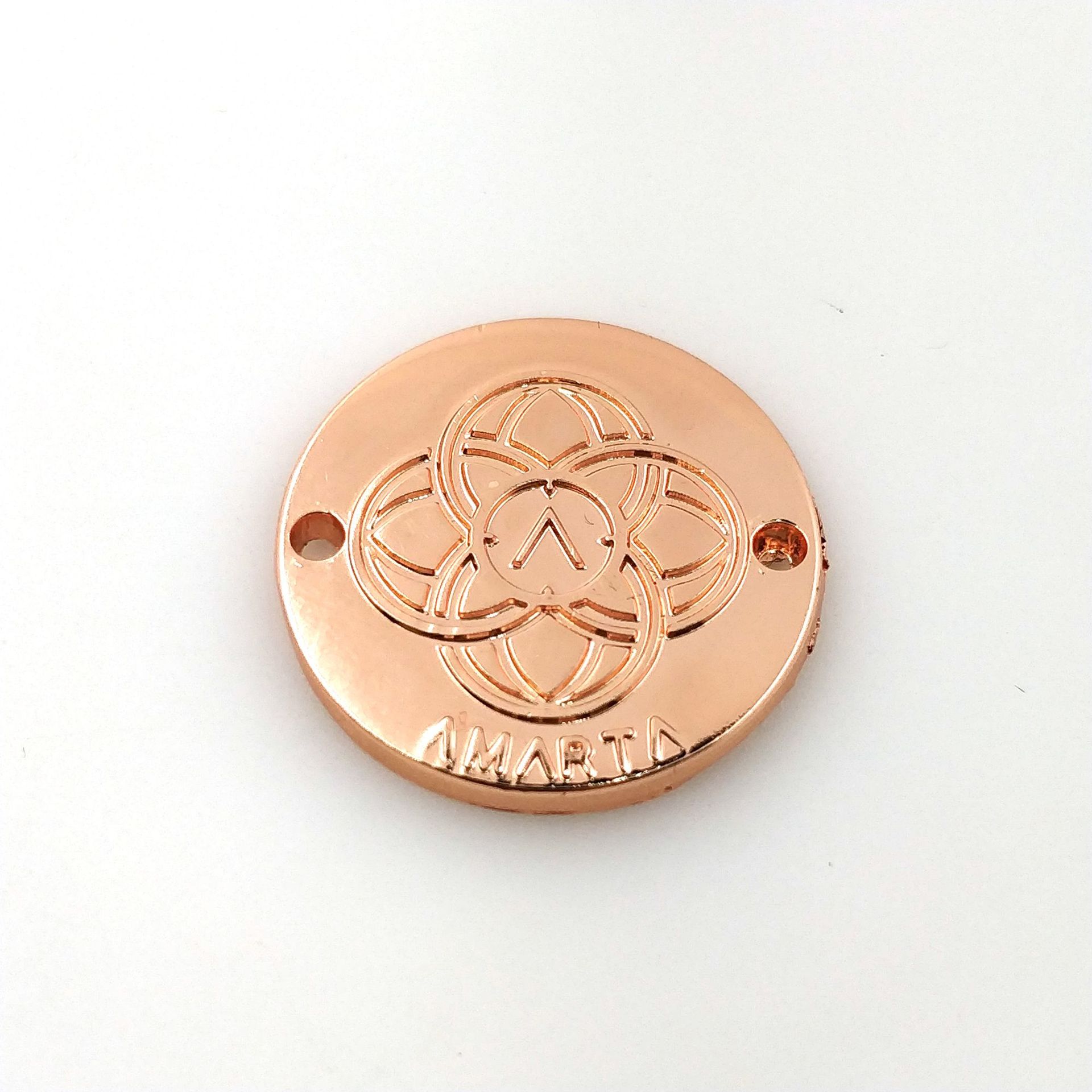 Zinc Alloy Die-Casting Letter Hollow Light Plate Lettering Stitching Pin Metal Tag Clothing Luggage Accessories Punching Hand Sewing