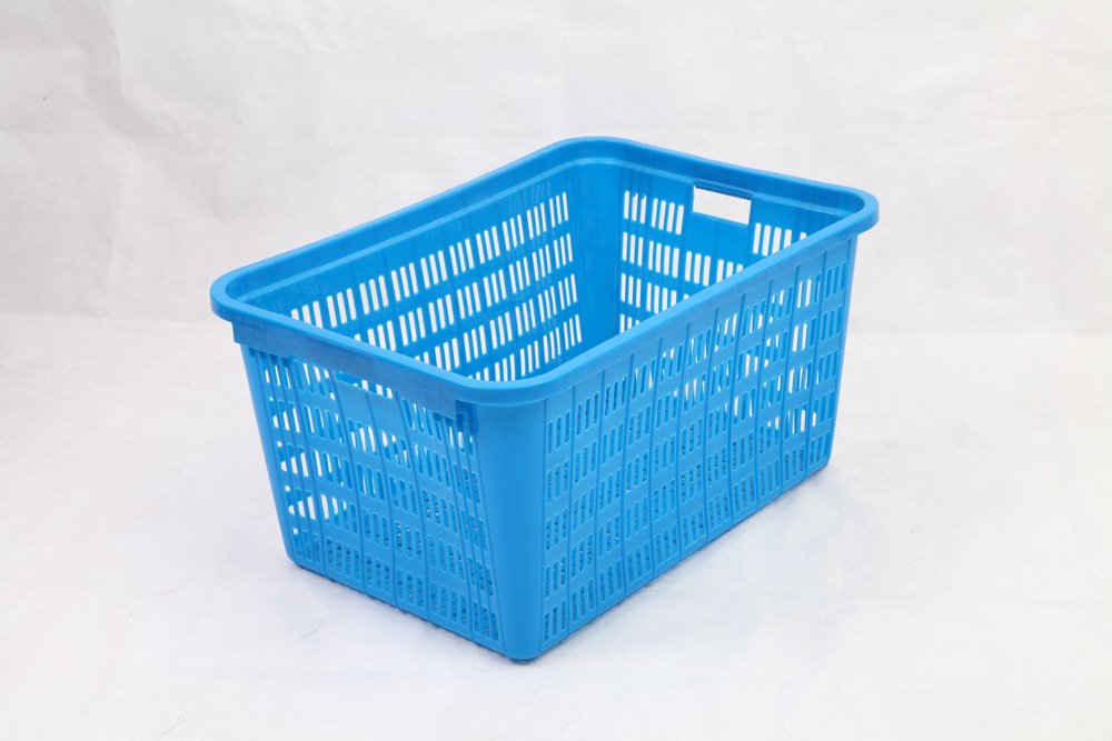 厂家直销780箩塑料箩筐塑料蔬菜转运筐蓝色加厚塑料框子服装筐