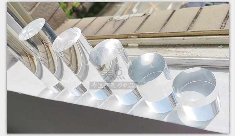 直销亚克力透明柱子高透明圆柱方块珠宝首饰底托饰品拍摄底座装饰