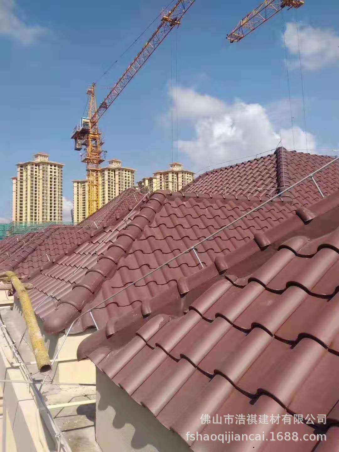 佛山别墅工程瓦 220*220青蓝色陶瓷西瓦s瓦 耐酸碱琉璃屋面瓦现货