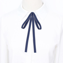 细款领结女学院风领花韩版可爱领带蝴蝶结系带衬衫领装饰可换别针