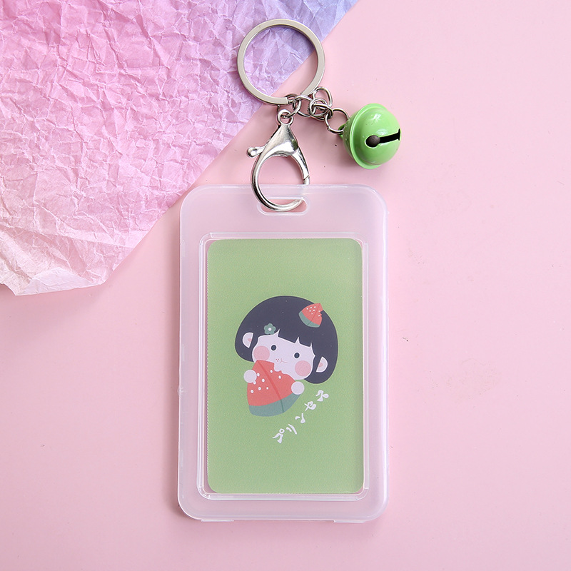 Cute Ins Transparent Bus Card Case Protective Cover Cartoon Student Campus Meal Card School Card Access Control Card ID Card Case