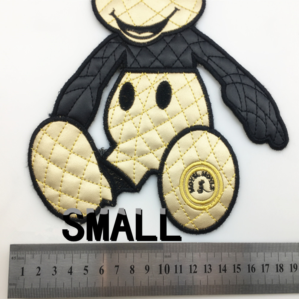 2020新款ins潮流搭配辅料皮料布贴刺绣大小米老鼠布贴diy创意补丁