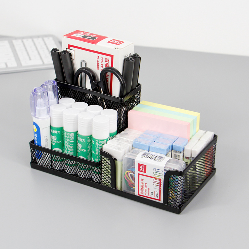 鼎力笔筒创意可爱桌面笔架办公文具用品多功能学生组合笔桶1184