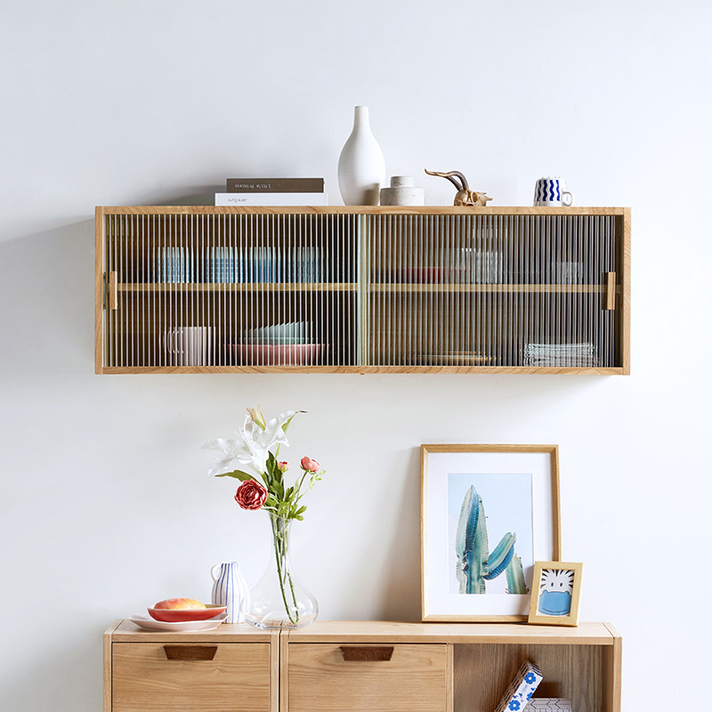 实木厨房吊柜墙壁柜餐厅挂墙式置物架客厅飘窗柜储物柜阳台壁挂柜