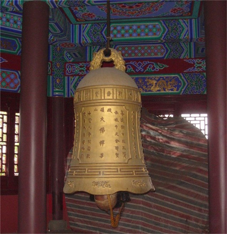 寺院大铜钟雕塑 铸铜黄铜钟 大型铜钟摆件 青铜大钟摆件