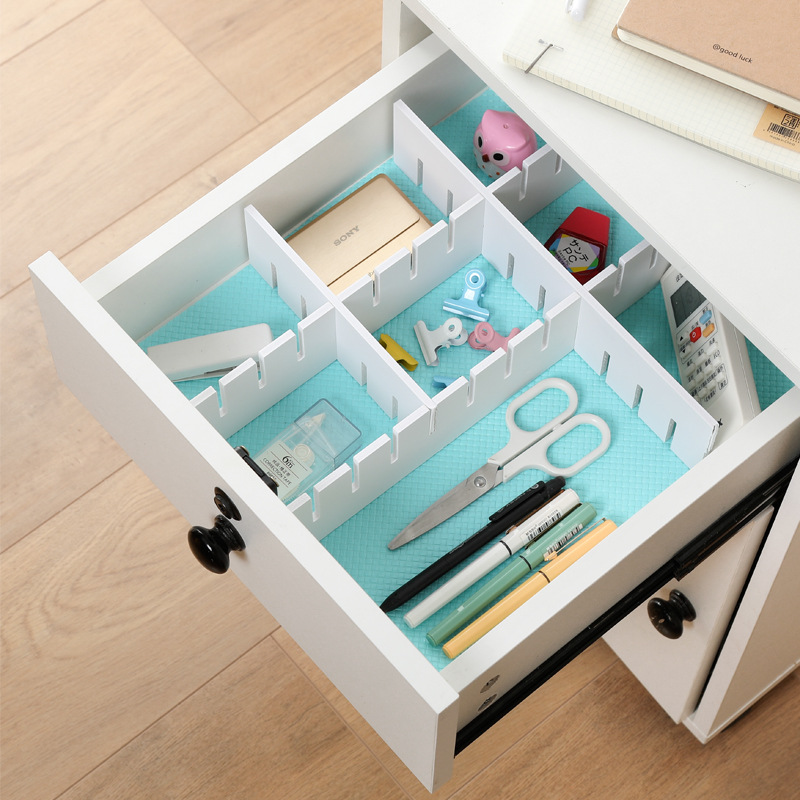 Drawer Storage Partition Board Organizing Home Underwear Classification Partition Free Combination Storage Plastic Drawer Partition Plate