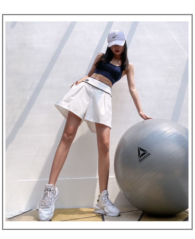 健身女孩运动短裤女宽松夏季速干ins潮跑步防走光高腰收腹瑜伽裤